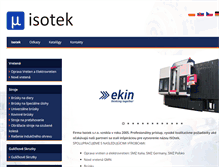 Tablet Screenshot of isotek.sk